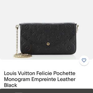 Louis Vuitton Félicie Pochette Black Monogram